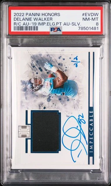 2022 Panini Impeccable Elegance Veteran Honors Recollection Collection Autographs #2019 card image