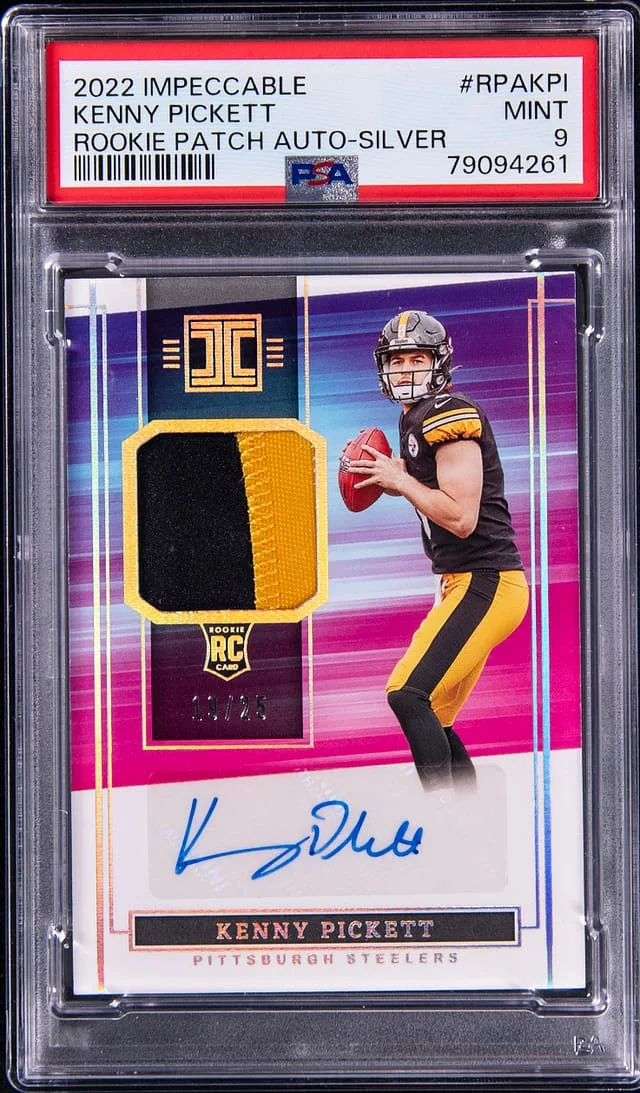 2022 Panini Impeccable Kenny Pickett Patch Autographs Silver #RPAKPI card image