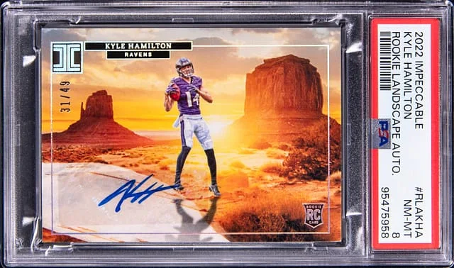 2022 Panini Impeccable Kyle Hamilton Landscape Autograph #RLA-KHA card image