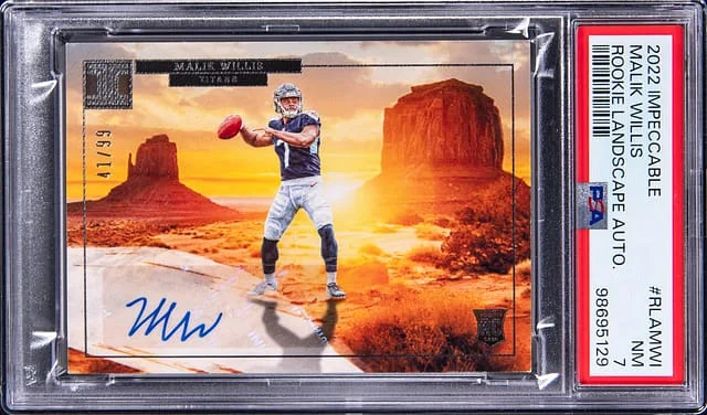2022 Panini Impeccable Malik Willis Landscape Autograph #RLA-MWI card image