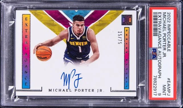 2022 Panini Impeccable Michael Porter Jr. Extravagance Autographs #EAMPJ card image