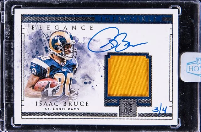 2022 Panini Isaac Bruce Honors 2019 Impeccable Recollection #ERPA-IB card image