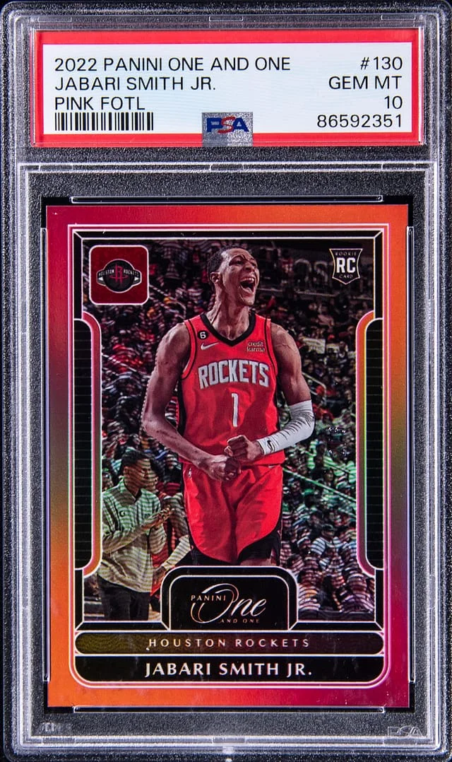 2022 Panini Jabari Smith Jr One & One Pink FOTL #130 card image