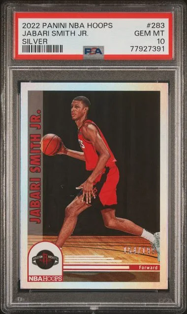 2022 Panini Jabari Smith Jr. NBA Hoops Silver #283 card image