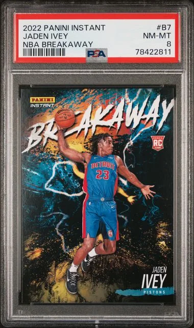 2022 Panini Jaden Ivey Instant NBA Breakaway #B7 card image