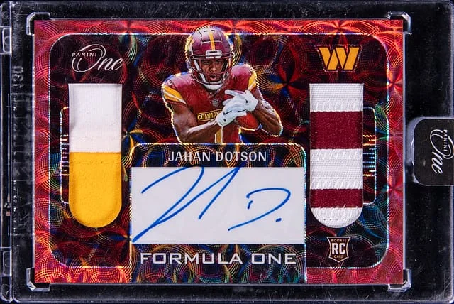 2022 Panini Jahan Dotson One Formula One #339 card image