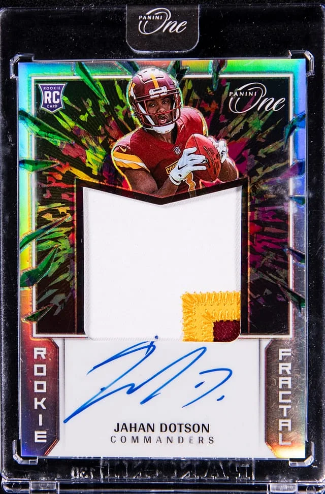 2022 Panini Jahan Dotson One Fractal #384 card image