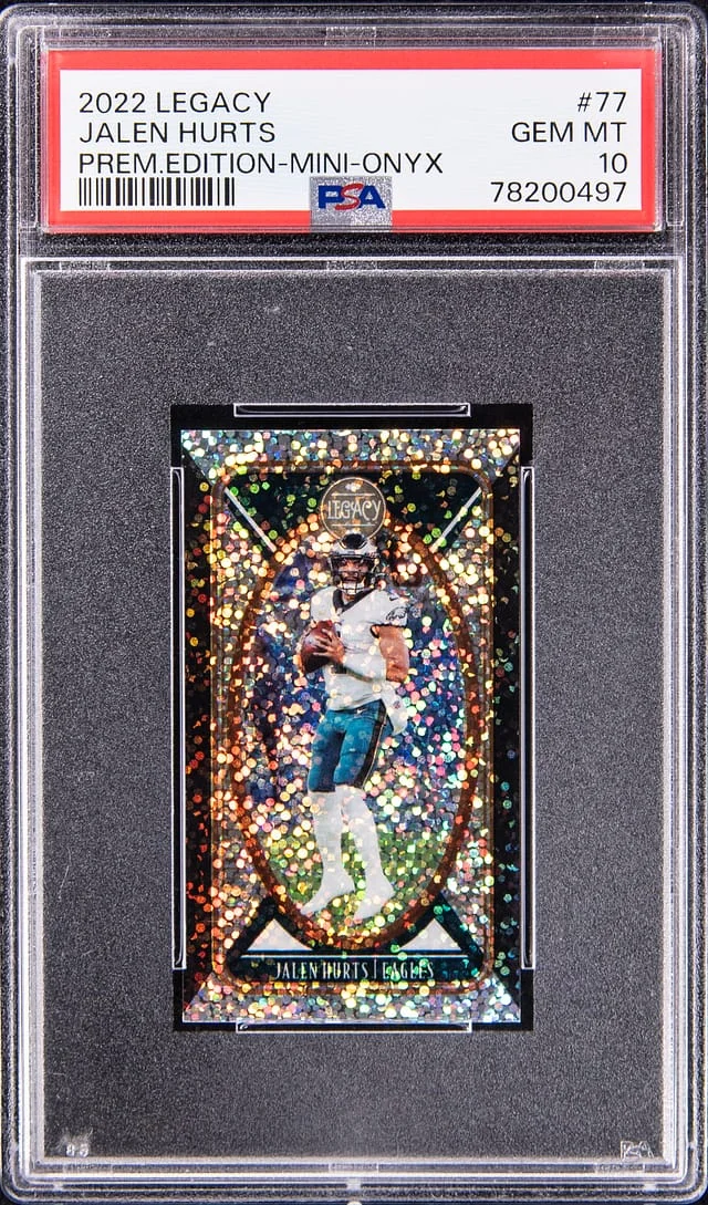 2022 Panini Jalen Hurts Legacy Premium Edition Mini Onyx #77 card image