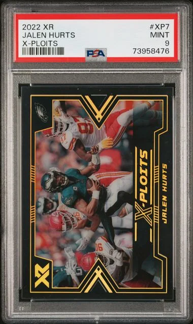 2022 Panini Jalen Hurts XR X-Ploits #XP-7 card image