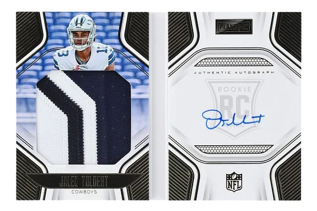 2022 Panini Jalen Tolbert Playbook Rookies Playbook Jersey Autograph #230 card image