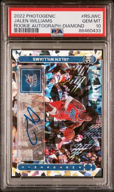 2022 Panini Jalen Williams Photogenic Autographs Diamond #RSJWC card image