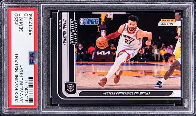 2022 Panini Jamal Murry (1/1) Instant Black #290 card image