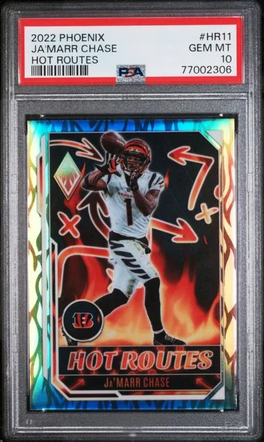2022 Panini Ja'Marr Chase Phoenix Hot Routes #HR11 card image