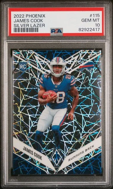 2022 Panini James Cook Phoenix Silver Lazer #115 card image