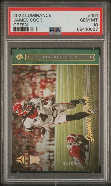 2022 Panini James Cook Luminance Green #181 card image