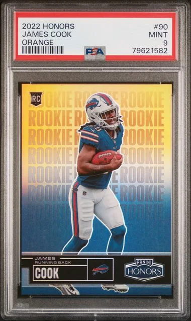 2022 Panini James Cook ( Honors Orange #90 card image