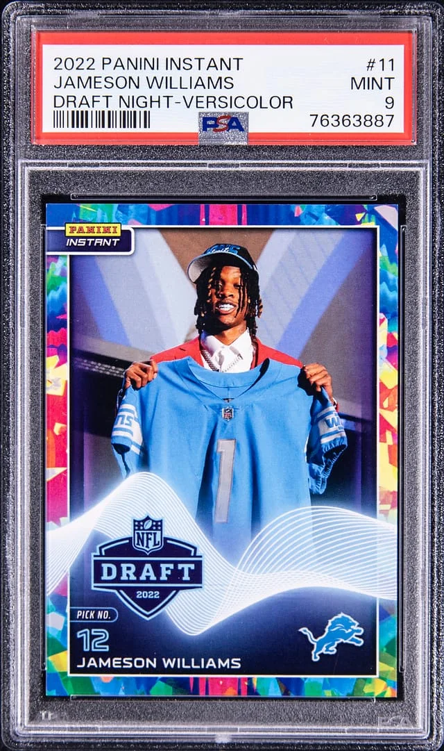 2022 Panini Jameson Williams Instant Draft Night Versicolor #11 card image