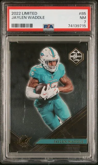 2022 Panini Jaylen Waddle Limited #85 card image