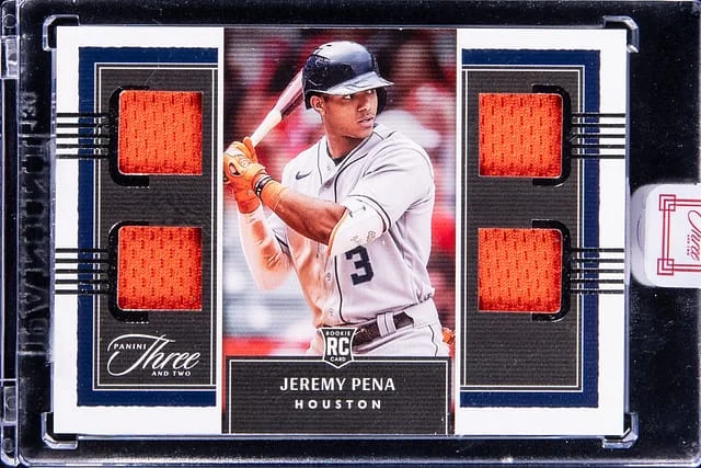 2022 Panini Jeremy Pena Relic - Panini Encased Three and Two Quad Jerseys #RQJ-JP card image