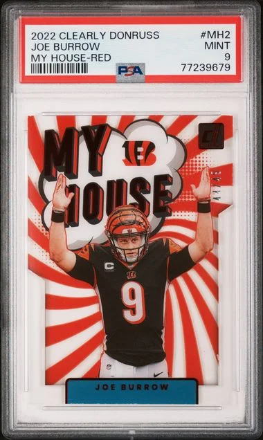 2022 Panini Joe Burrow Clearly Donruss My House Red #MH2 card image