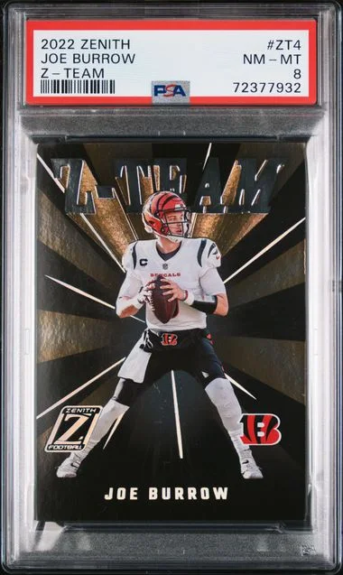 2022 Panini Joe Burrow Zenith Z-Team #ZT4 card image