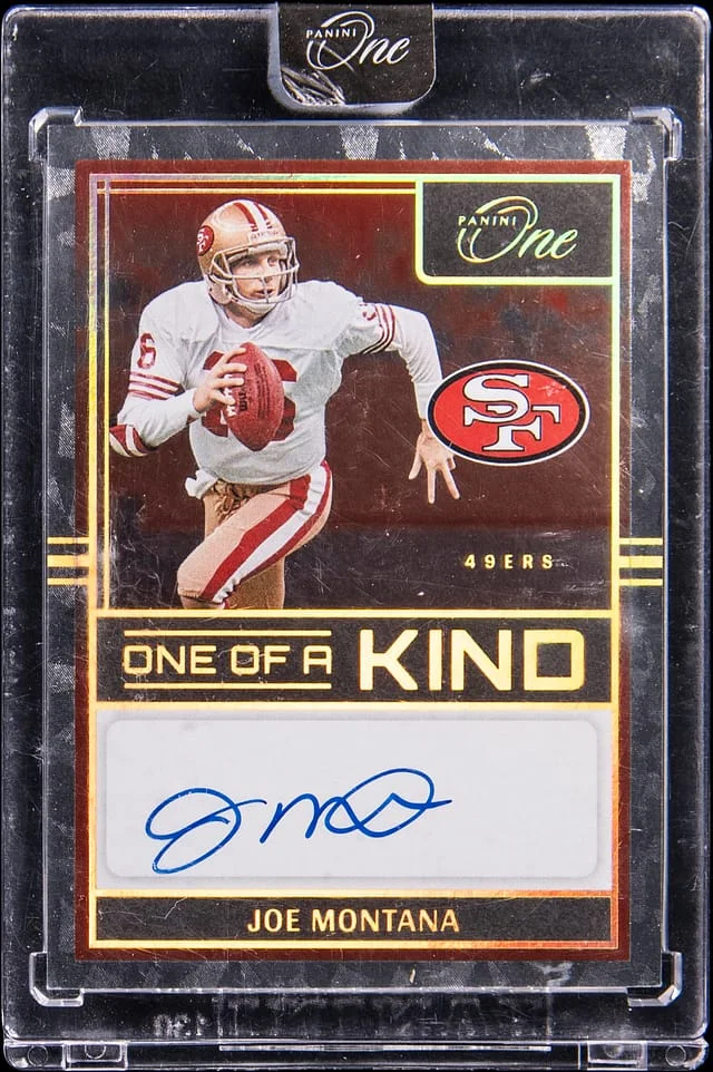 2022 Panini Joe Montana One One of a Kind #252 card image