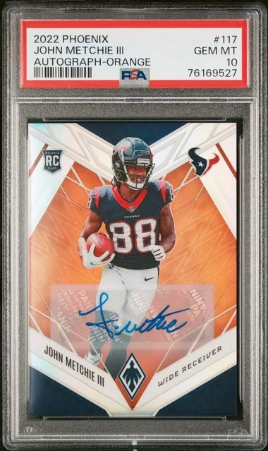 2022 Panini John Metchie III Phoenix Autograph-Orange #117 card image