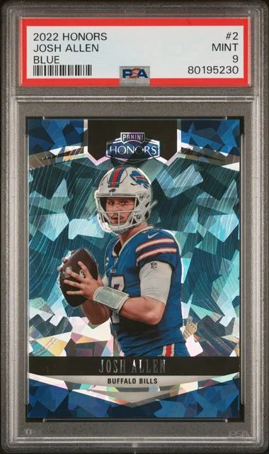2022 Panini Josh Allen Honors Blue #2 card image