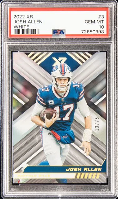 2022 Panini Josh Allen XR White #3 card image