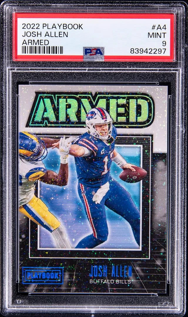 2022 Panini Josh Allen Playbook Armed #A4 card image