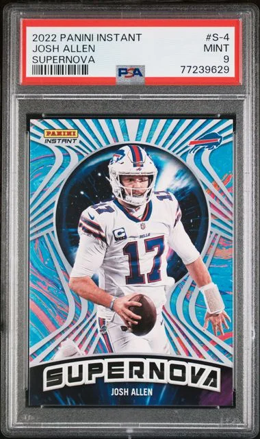 2022 Panini Josh Allen Instant Supernova #S-4 card image