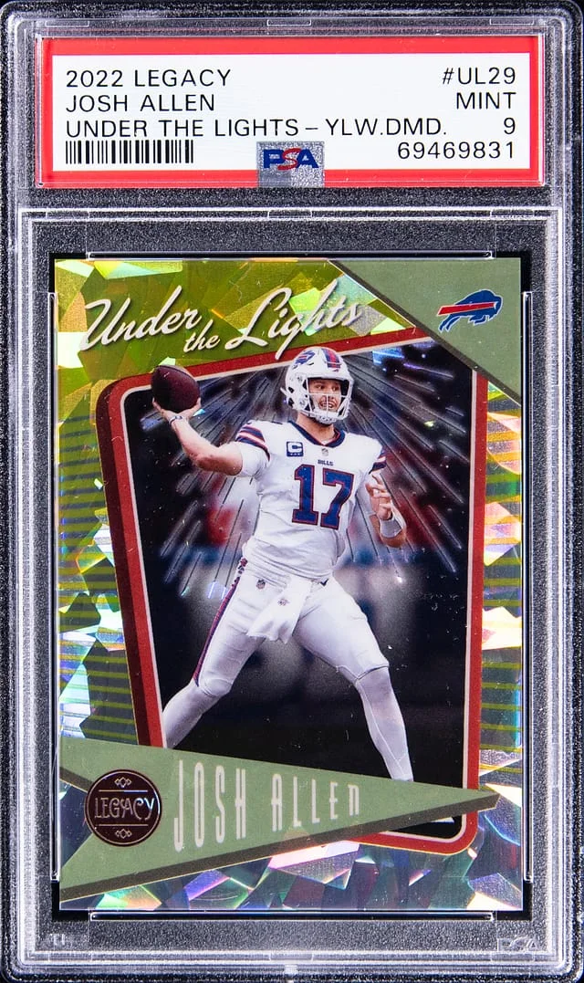 2022 Panini Josh Allen Legacy Under the Lights Sapphire #UL29 card image