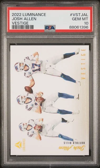 2022 Panini Josh Allen Luminance Vestige #VSTJAL card image