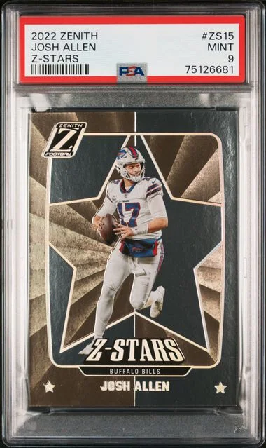 2022 Panini Josh Allen Zenith Z-Stars #ZS15 card image