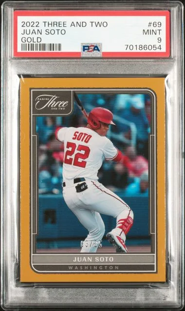 2022 Panini Juan Soto Three And Two Gold #69 card image