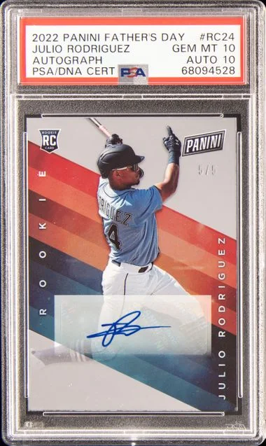 2022 Panini Julio Rodriguez Father's Day Autograph #RC24 card image