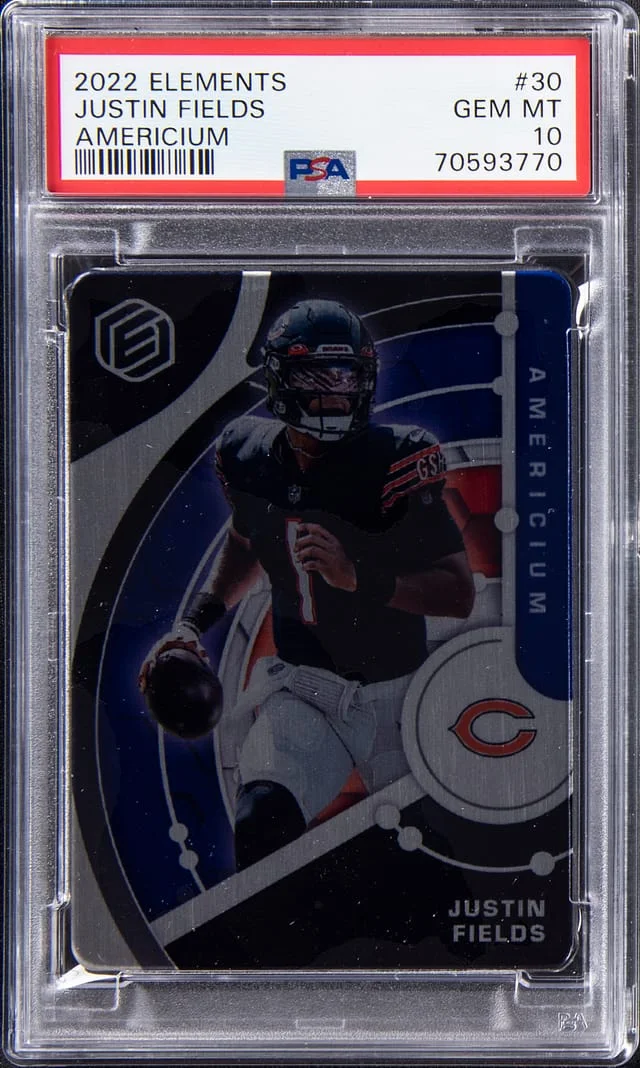 2022 Panini Justin Fields Elements Americium #30 card image