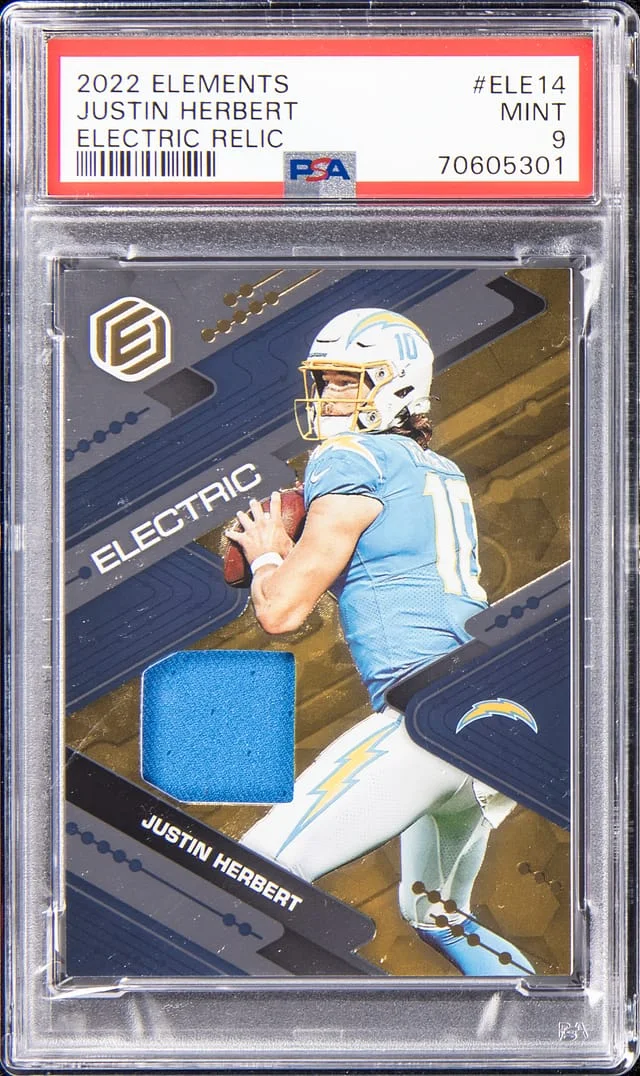 2022 Panini Justin Herbert Elements Electric Relic #ELE-14 card image
