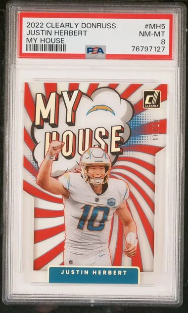 2022 Panini Justin Herbert Clearly Donruss My House #Mh5 card image