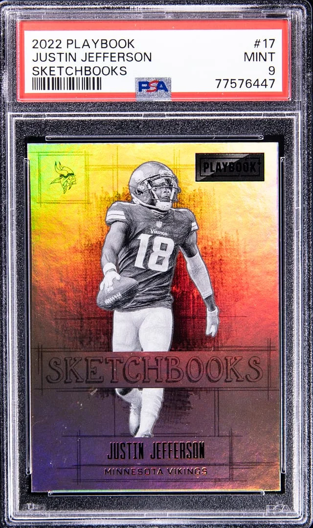 2022 Panini Justin Jefferson Playbook Sketchbooks #17 card image