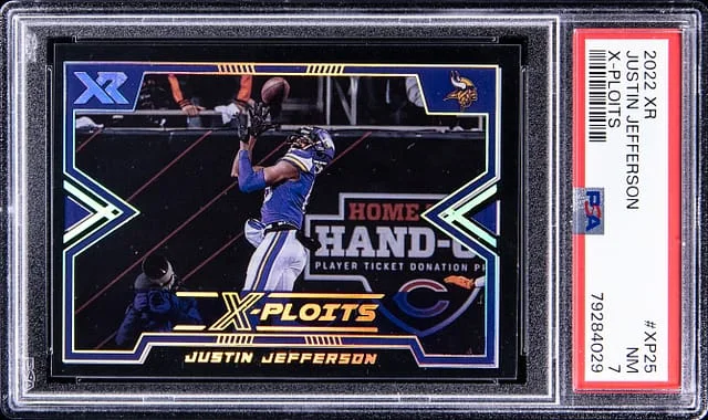 2022 Panini Justin Jefferson XR X-Ploits #XP25 card image