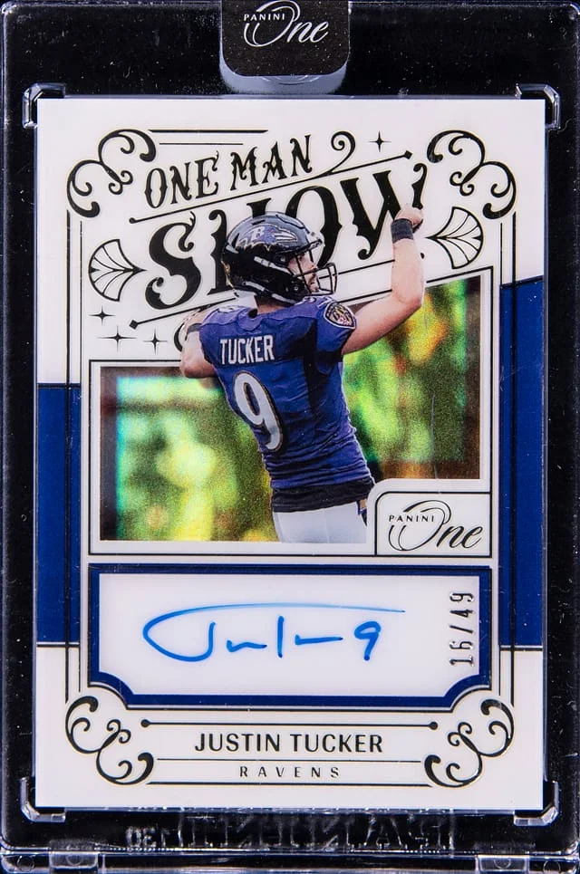2022 Panini Justin Tucker One One Man Show #179 card image