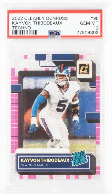 2022 Panini Kayvon Thibodeaux Clearly Donruss Techno Rated #95 card image