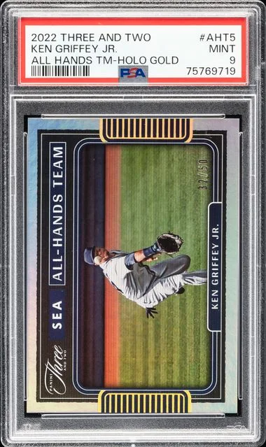 2022 Panini Ken Griffey Jr. Three and Two All Hands Team Holo Gold #AHT5 card image
