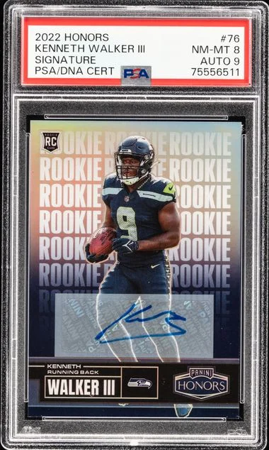 2022 Panini Kenneth Walker III Honors Signature #76 card image