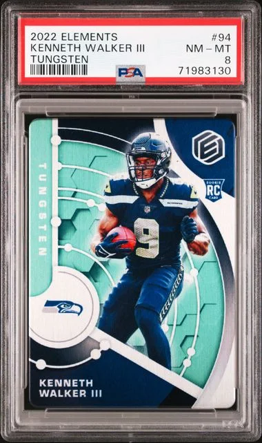 2022 Panini Kenneth Walker III Elements Tungsten #94 card image