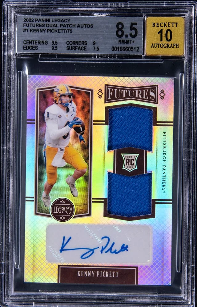 2022 Panini Kenny Pickett Luminance Year One Signatures Photo Variation #1 card image