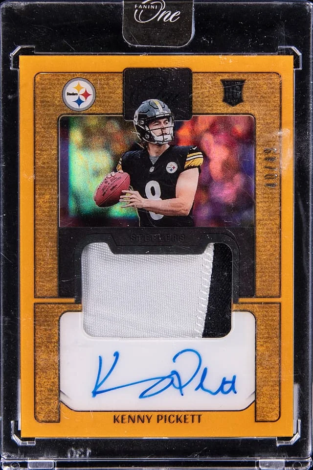2022 Panini Kenny Pickett One Yellow #128 card image