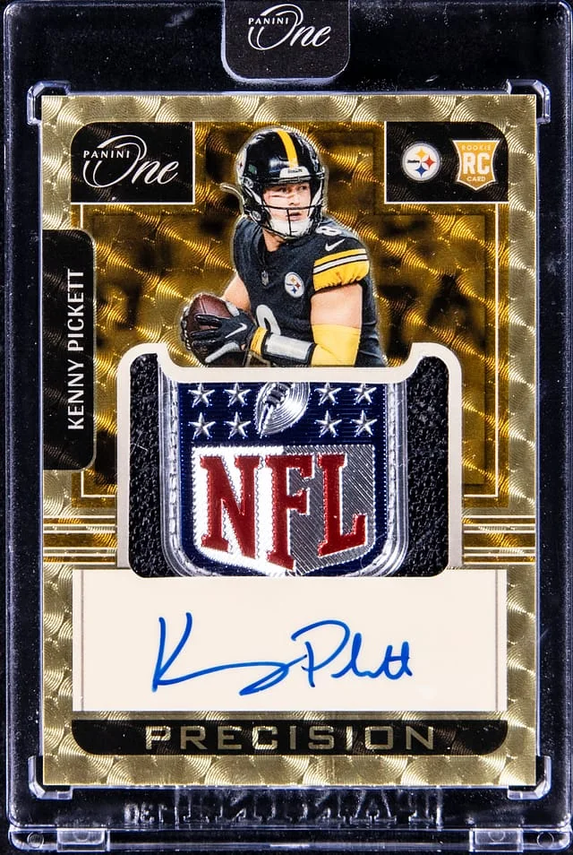 2022 Panini Kenny Pickett One Precision Patch Autograph (RPA) #311 card image