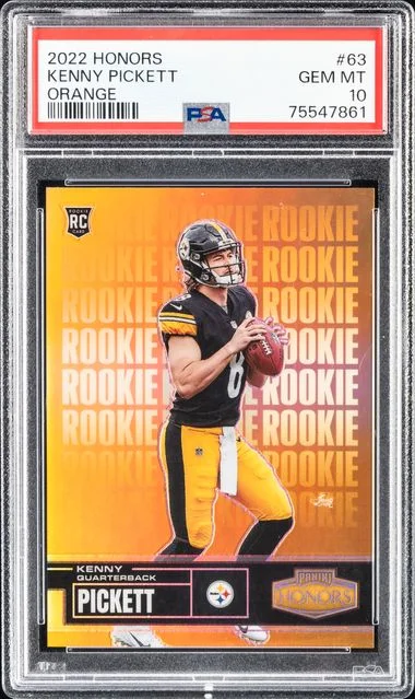 2022 Panini Kenny Pickett Honors Orange #63 card image